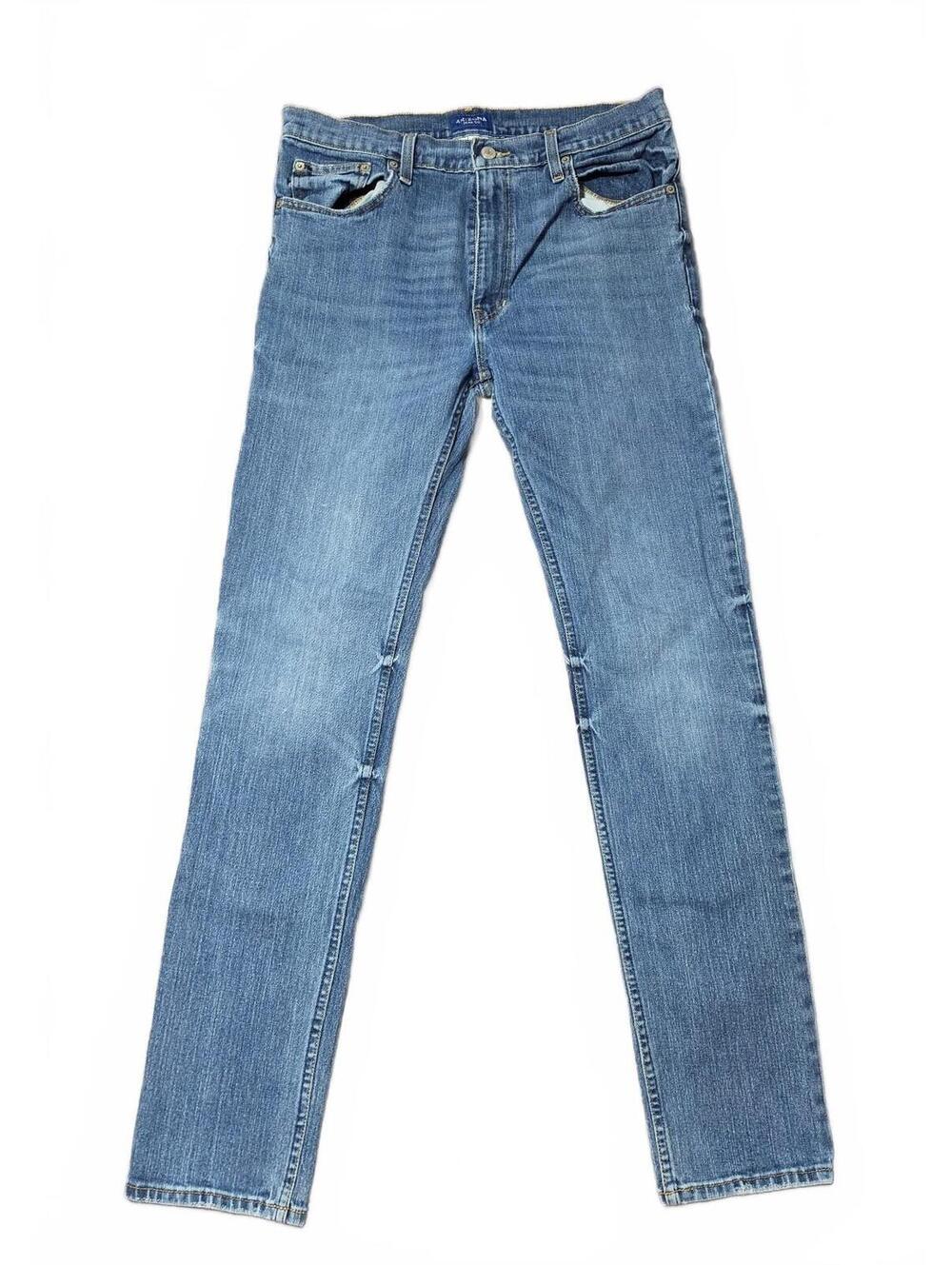 Arizona Jean Co Men's Skinny Jeans Size Waist 34 in. Light Blue Denim Stretch